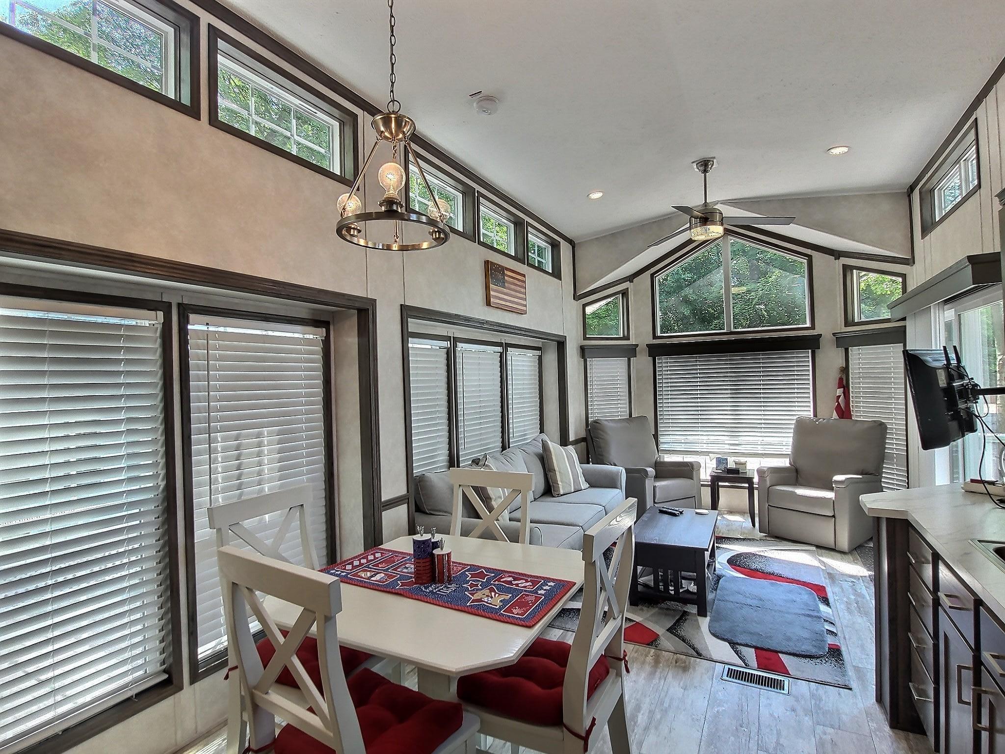 Simple comfortable living in this park model.