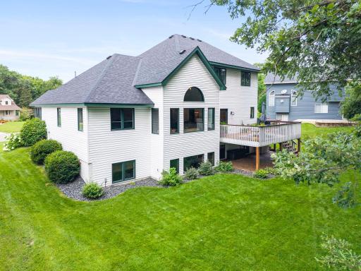 The home offers an abundance of windows, allowing natural light to fill the home.