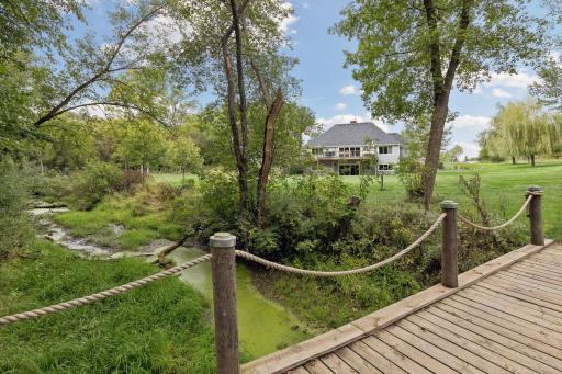 Walking/ATV bridge to woodland acreage