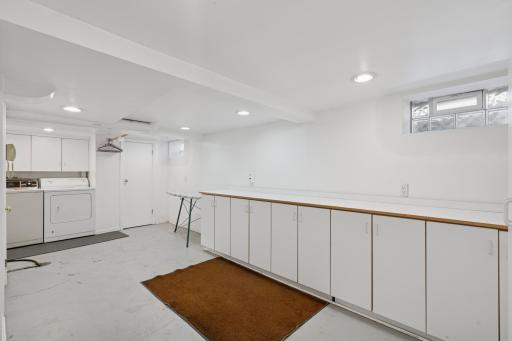 Lots of storage space with built in cabinets.