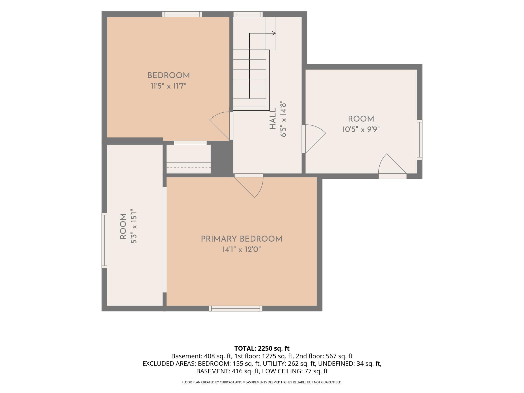 Upstairs 2D Layout