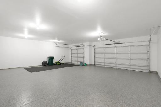 Oversized and luxuriously finished garage!