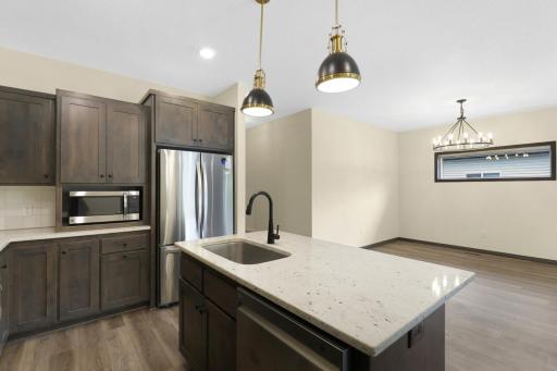 Kitchen and dining room.
