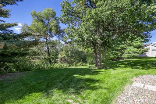 Check out this incredible green space in the back!