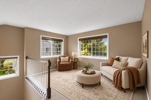 Awesome loft space perfect for home office, reading nook, or entertainment area