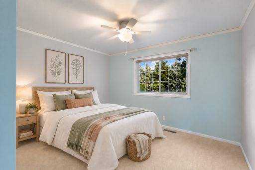 Additional bedroom that also has a custom closet system