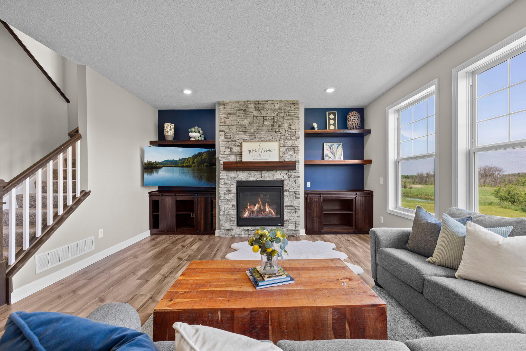 Custom built ins create great storage space