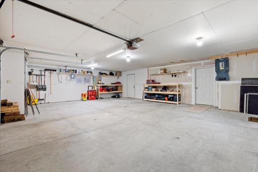 Interior of garage