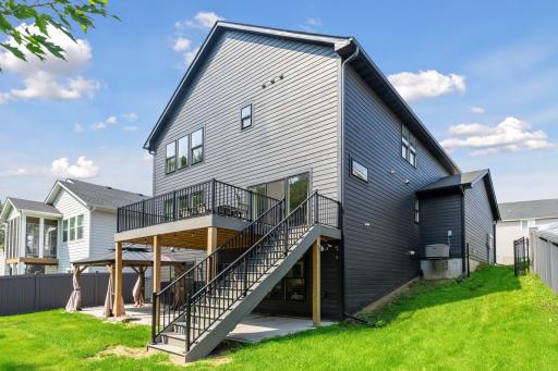 Maint. Free deck and stairs to fenced back yard