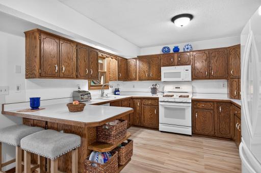 Large kitchen offers room to cook, gather and entertain with ease.