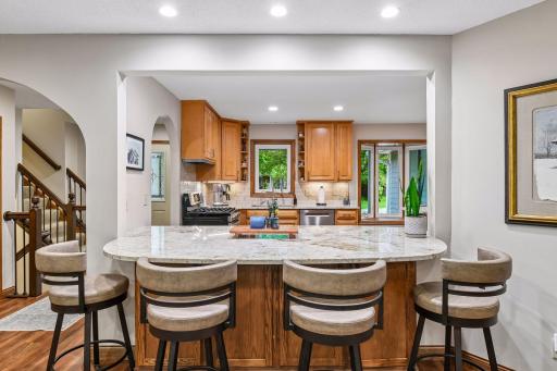 Sizable breakfast bar