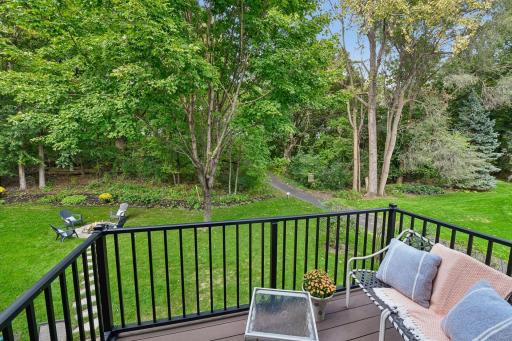 Enjoy a morning coffee and views of nature