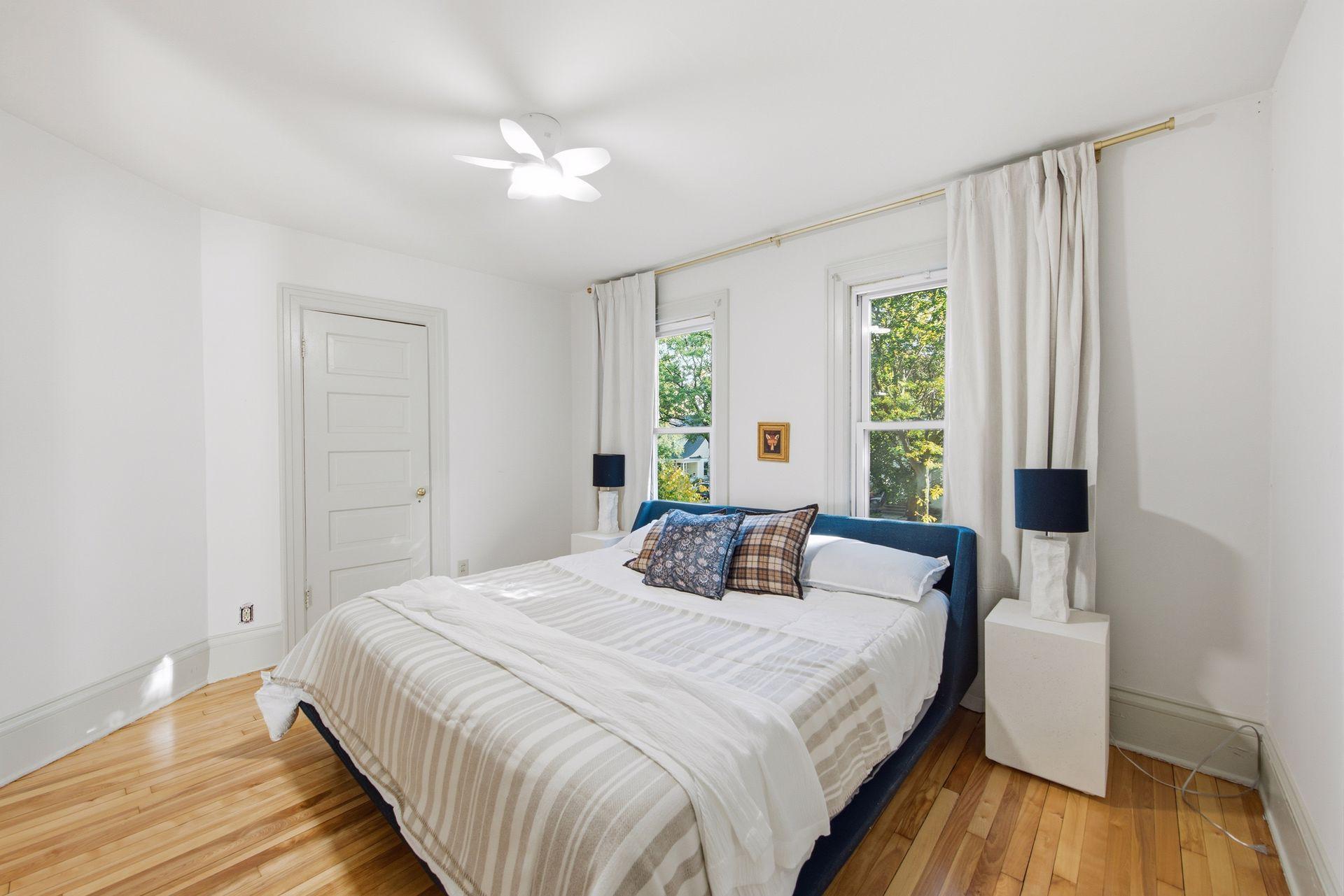 Primary bedroom with large walk in closet