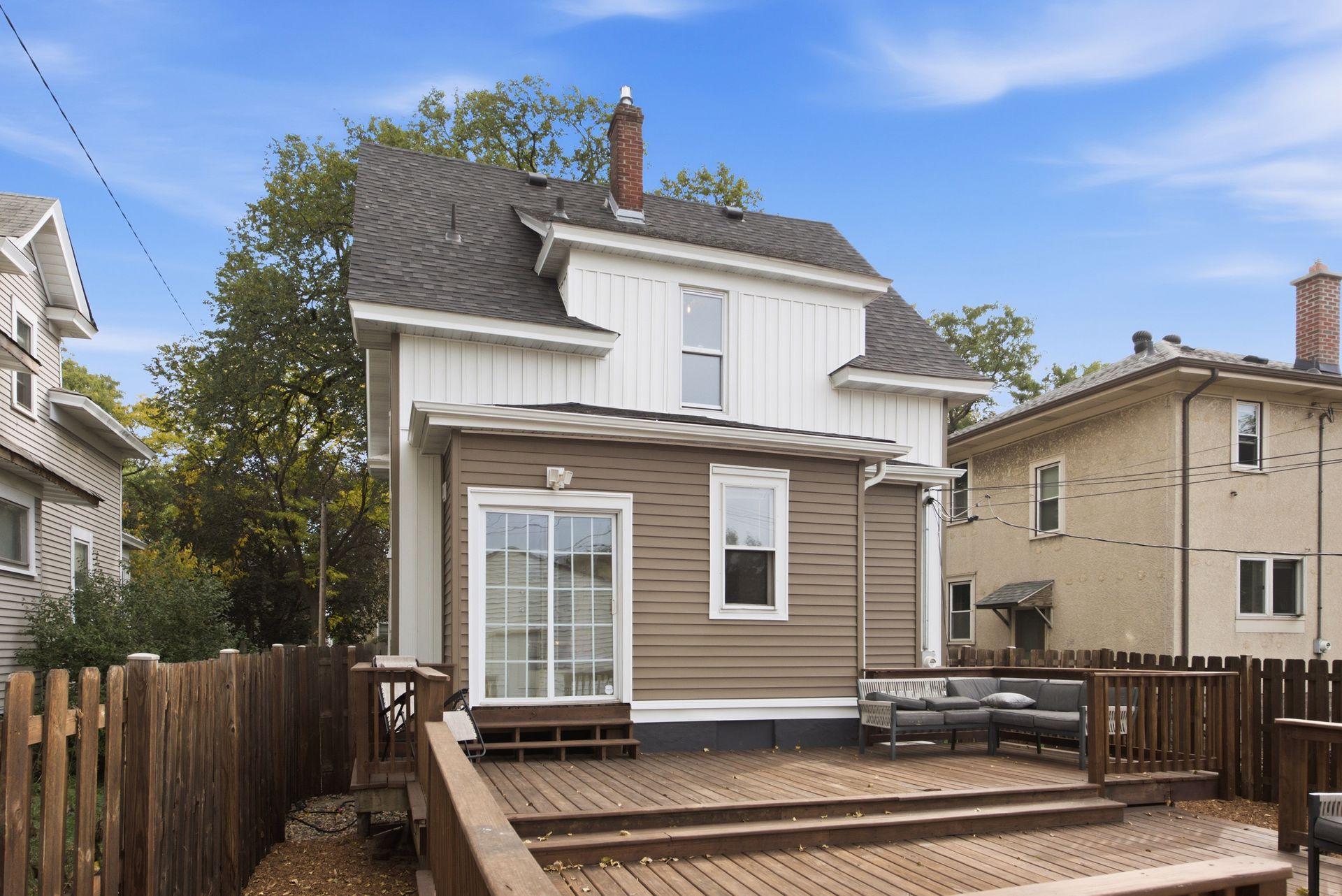 New maintenance free siding, gutters and roof
