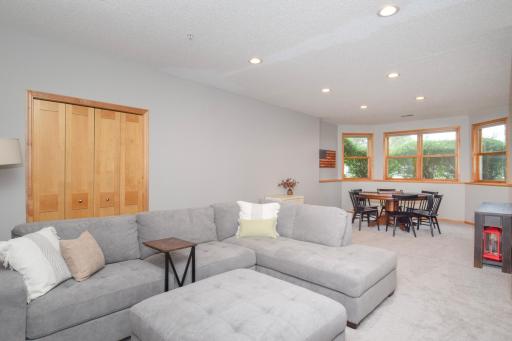 Fantastic Lower Level Family Room with a great area for a game table!!