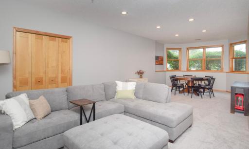 Fantastic Lower Level Family Room with a great area for a game table!!