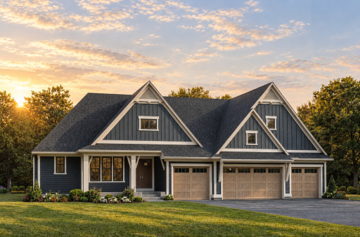 Exterior rendering of this to be built Quick Move In home by Stonegate Builders