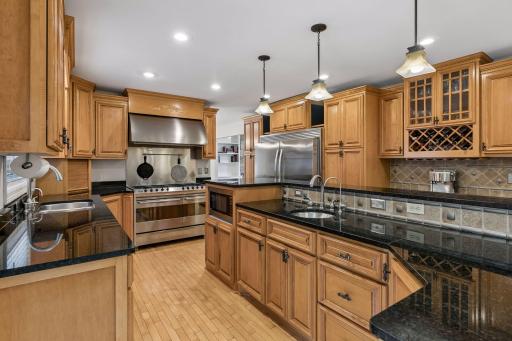 Kitchen offers an abundance of cabinet and countertop space