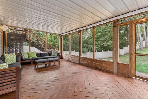 This screened porch may be your favorite room in the home