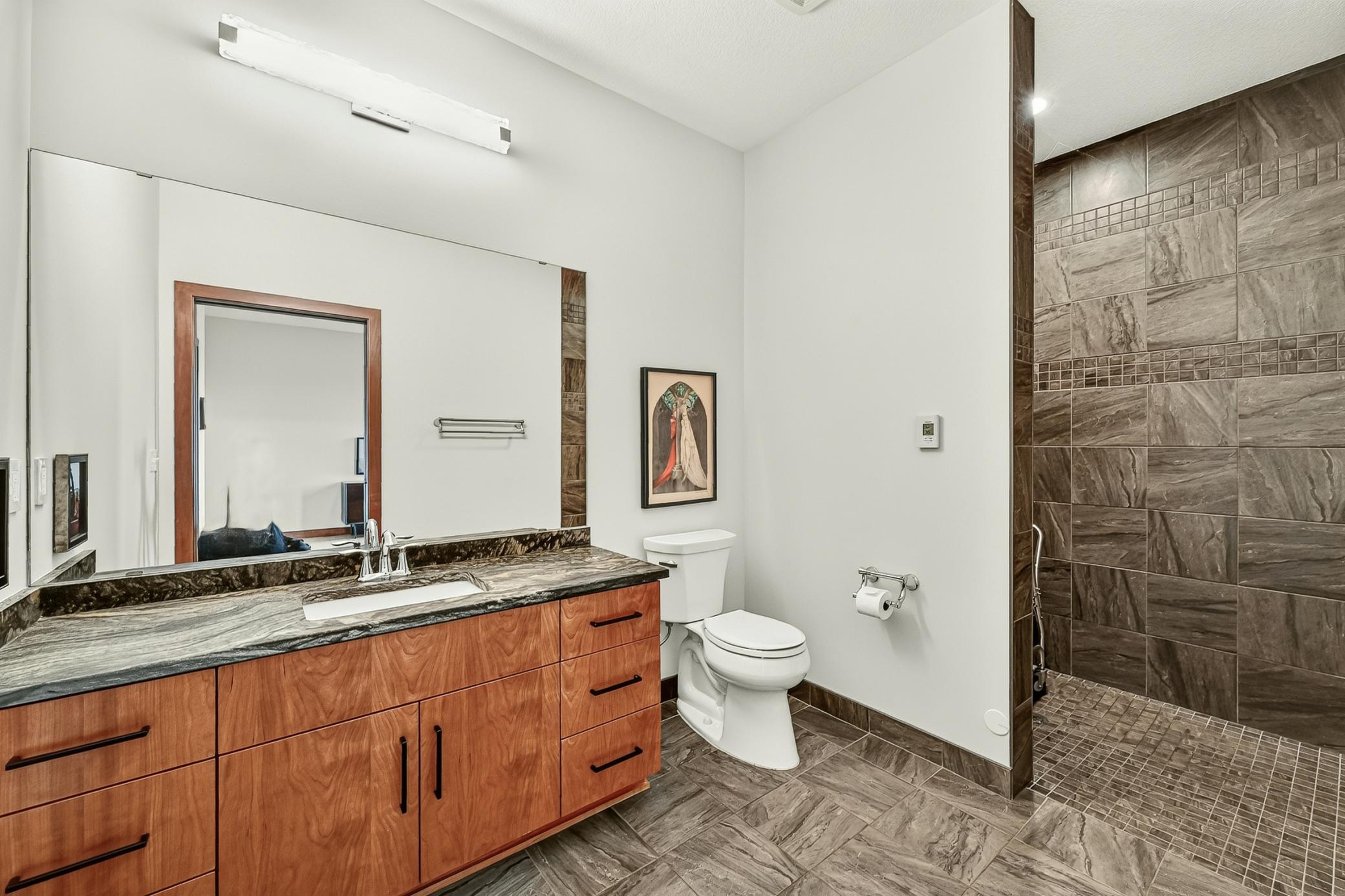 Roll-In Shower/Heated Flrs