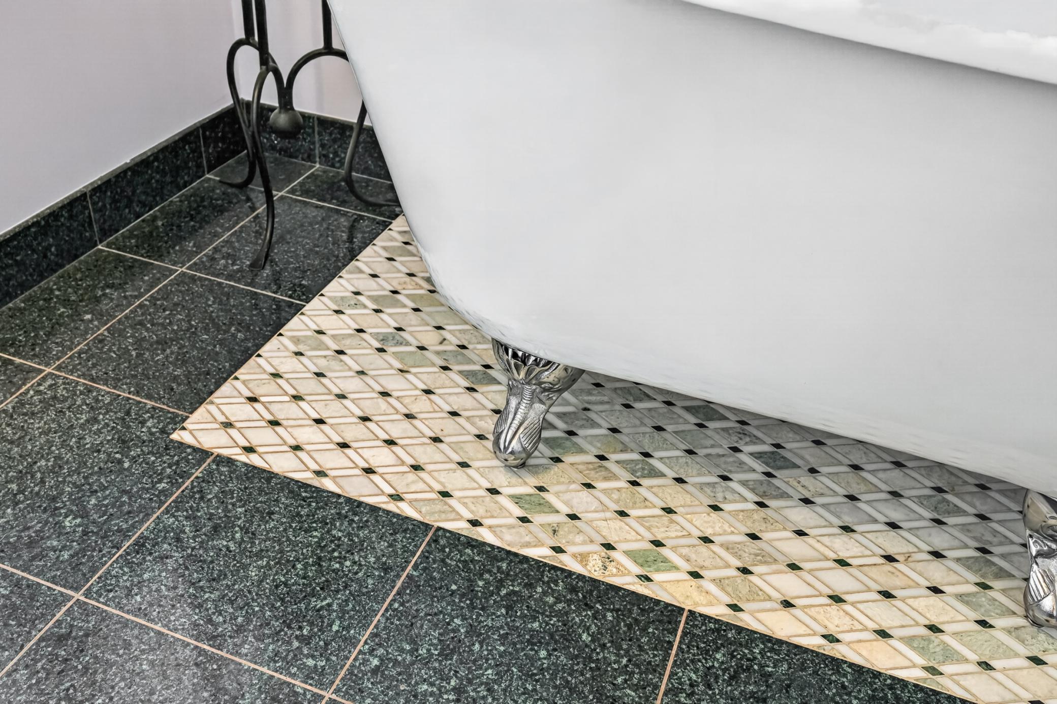 Inlaid marble