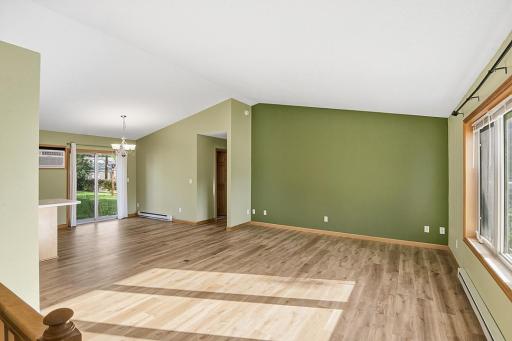 Living room and dining
