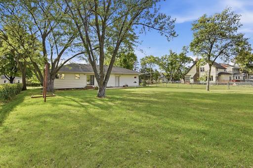Back yard from SE lot corner