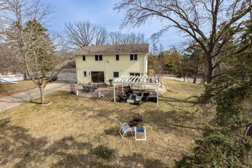 Spacious back yard on 1/2 acre