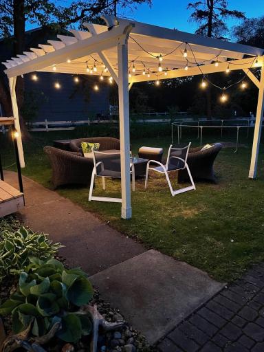 Pergola for entertaining