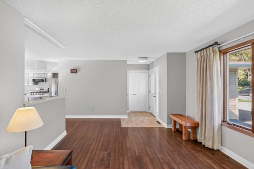 Foyer opens into living room or leads to lower level