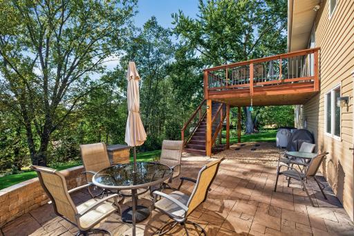 Walk out to Paver Patio added in 2019 from lower level