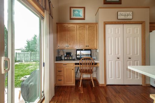 Built-in desk & pantry
