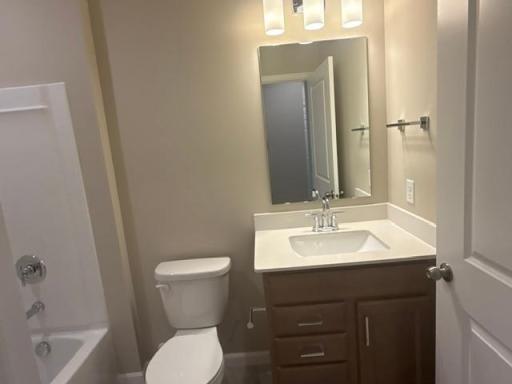 Secondary Bathroom Offers Ample Space for Your Guests.