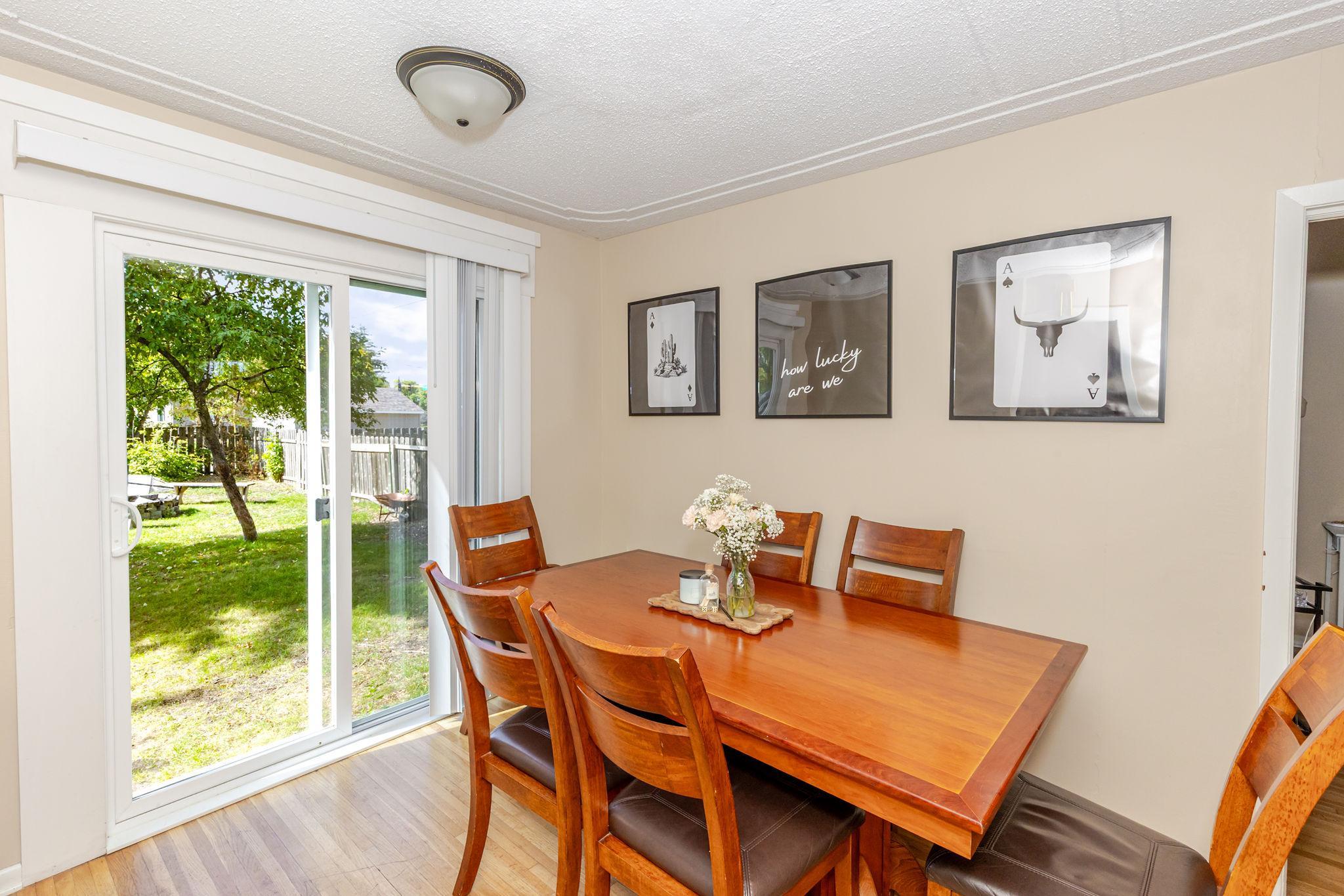 Dining Room with access to backyard