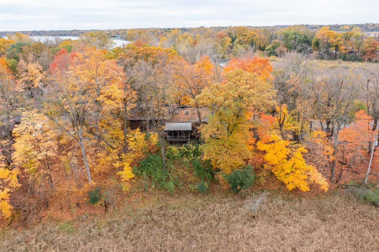 Private lot overlooking wetlands