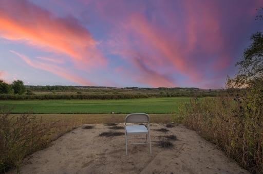 Sit on your back patio and look across the openness with forever views