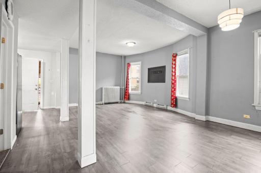 Unit 1, Main Floor - Entryway view, Living Room
