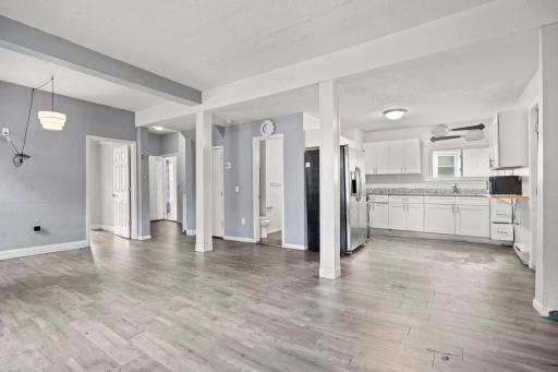 Unit 1, Main Floor - Living Room, Entryway & Kitchen