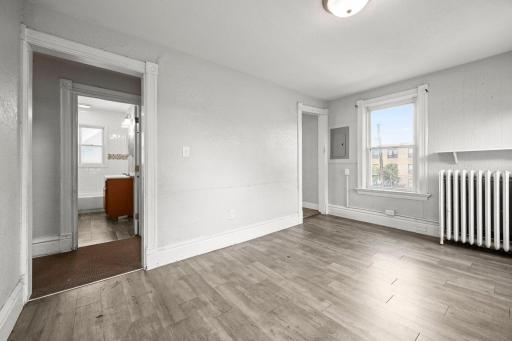 Unit 2, Second Floor - Living Room & Bathroom