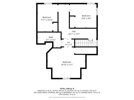 Floor Plan - Unit 2, Third Floor