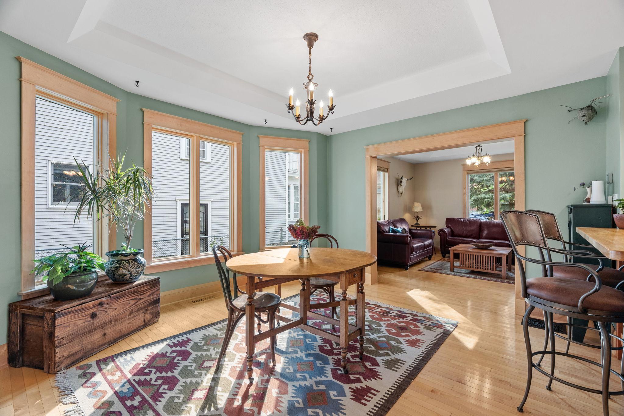 Maple flooring and woodwork
