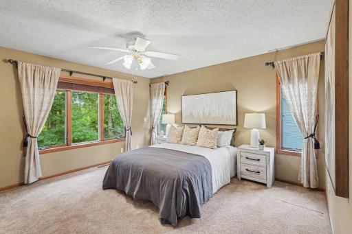 Primary bedroom with glorious natural light
