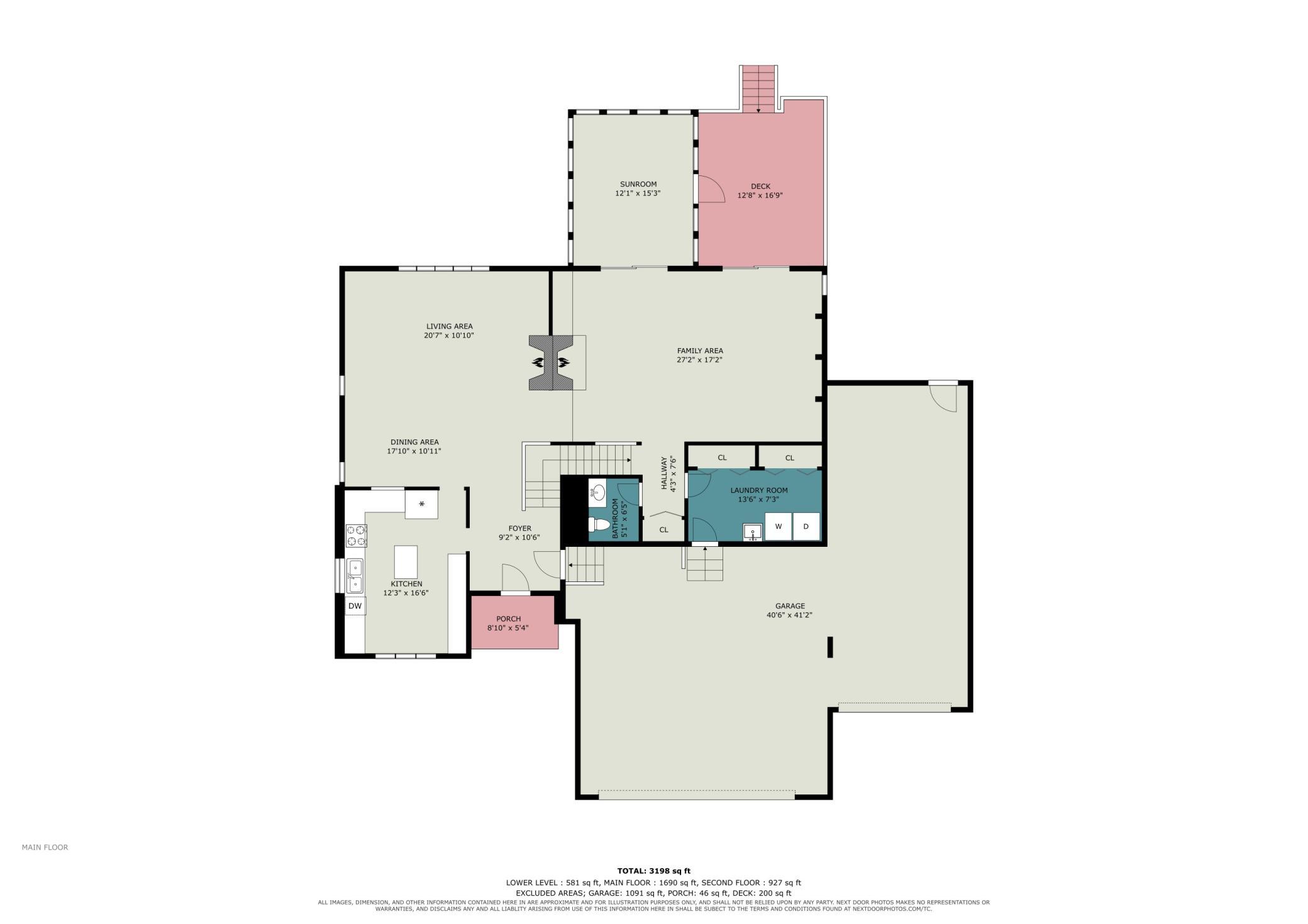 Main Level Floor Plan