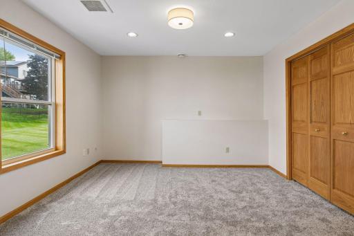 Lower level fifth bedroom offers flexibility for game room, guest space, the choice is yours.