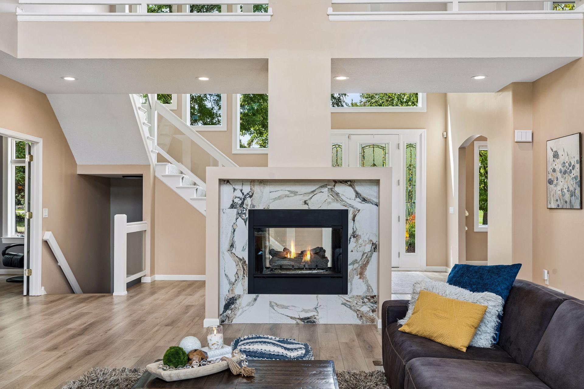 Main Floor Living Room Fireplace