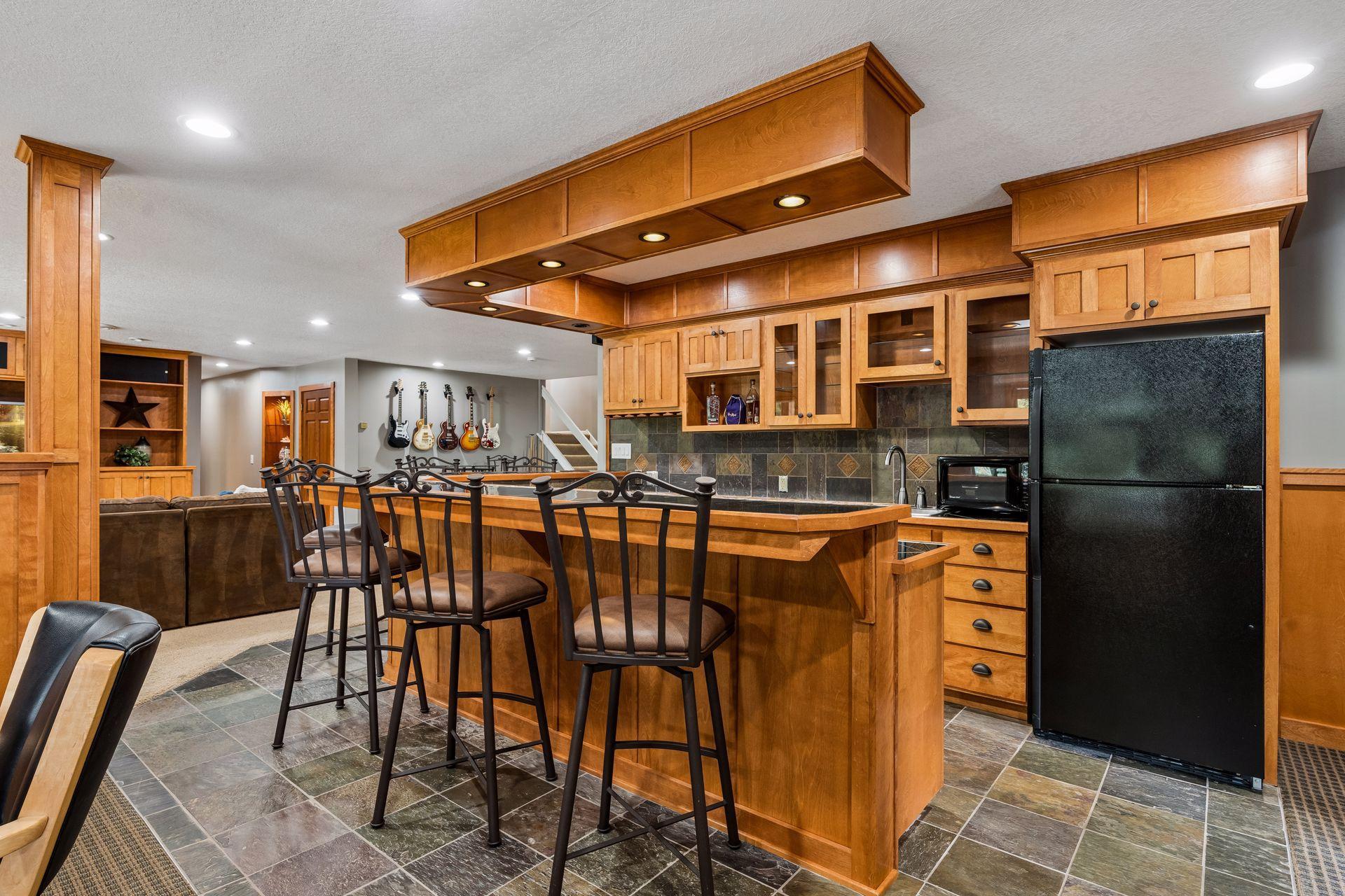 Lower Level Full Bar w/Sink, Fridge, Dishwasher
