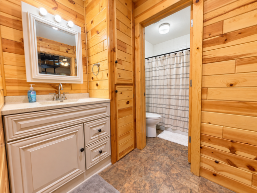 Storage/private bath area