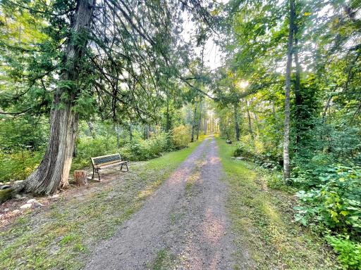 Walkway to lake access and dock