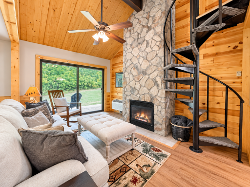 Large patio door to deck