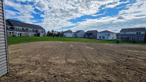 Irrigation, landscaping, and sod soon to be completed